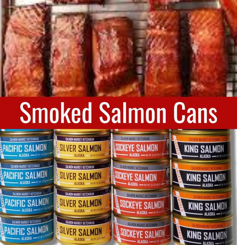 wild alaskan smoked salmon cans