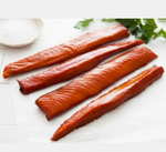 SMOKED SILVER SALMON STRIPS - 8 OZ