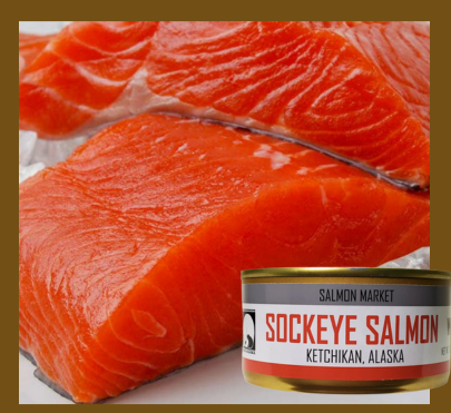 Wild Alaskan Sockeye Salmon 6.5 oz non-smoked