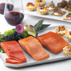 ALASKAN VARIETY SAMPLER 18 oz: Sockeye, Silver, Silverbrite salmon - SalmonMarket