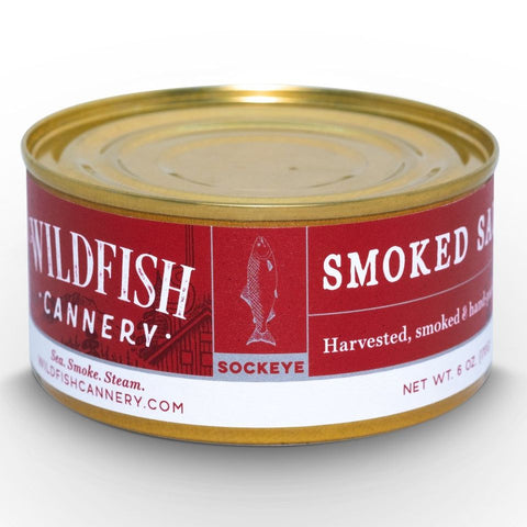 SMOKED Wild Alaskan SOCKEYE Salmon Can 6 oz